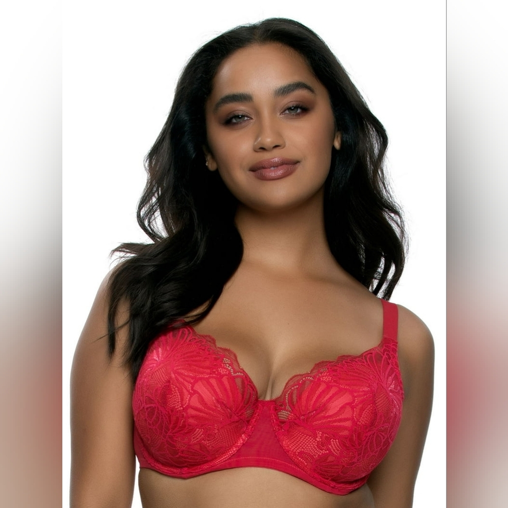 Paramour Coral Lace Bra Size 34H